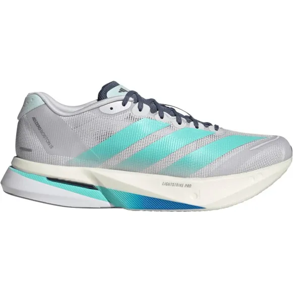 Adidas Adizero Boston 13 hardloopschoenen grijs/groen