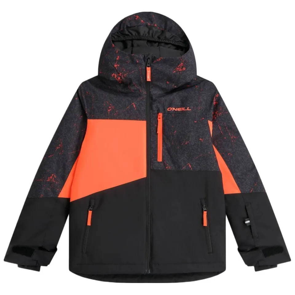 O'Neill ski-jas met print - zwart/oranje, foto 3