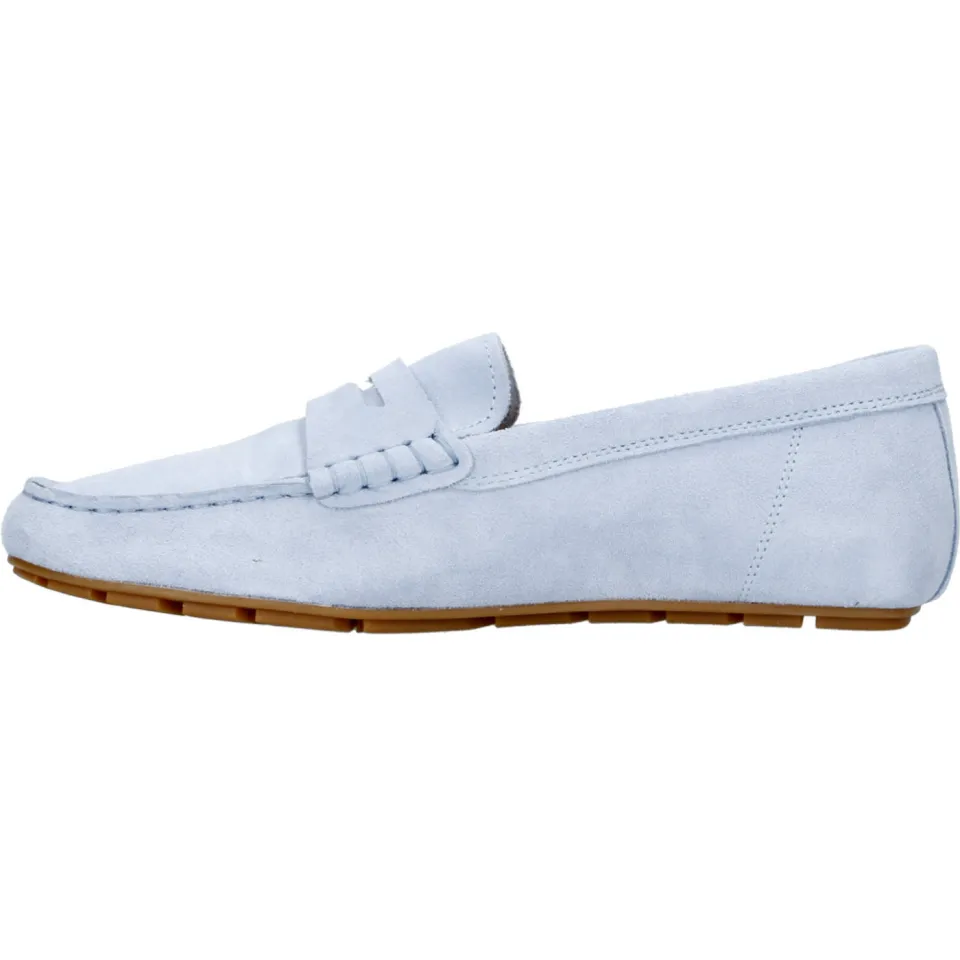 Tommy Hilfiger suède mocassins lichtblauw, foto 4