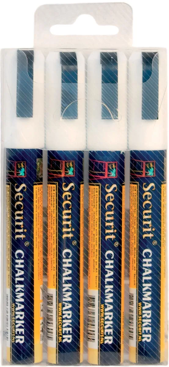 Securit Krijtstift securit sma-510 schuin wit 2-6mm Blister
