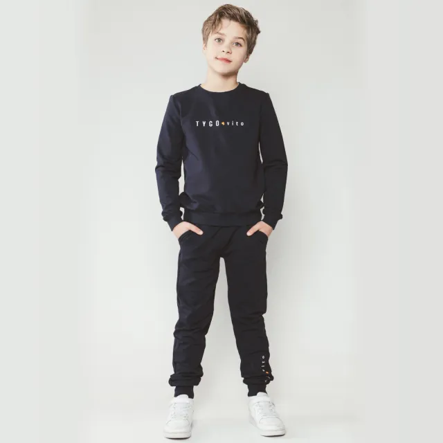 TYGO & vito regular fit joggingbroek donkerblauw