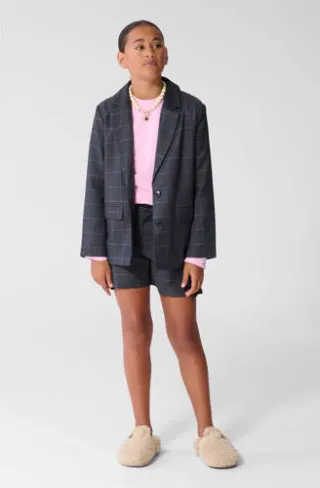 Shoeby geruite korte broek grijs, foto 5