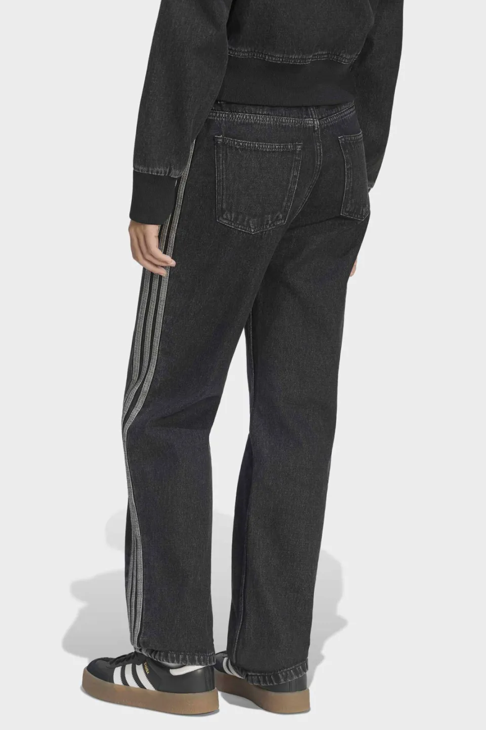 Adidas Originals Firebird straight leg jeans - zwart, foto 4