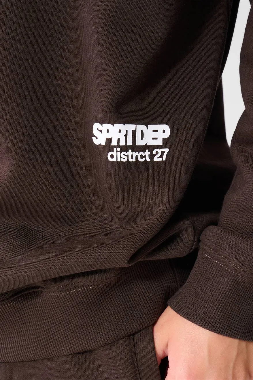 Shoeby hoodie met logo - donkerbruin, foto 8