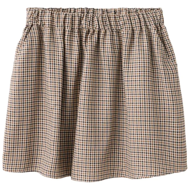 Mango Kids geruite korte rok beige, foto 2