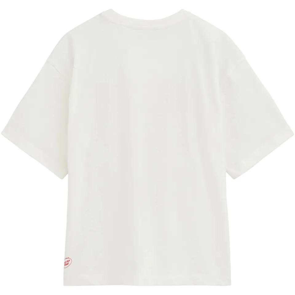 WE Fashion t-shirt met print wit rood, foto 3