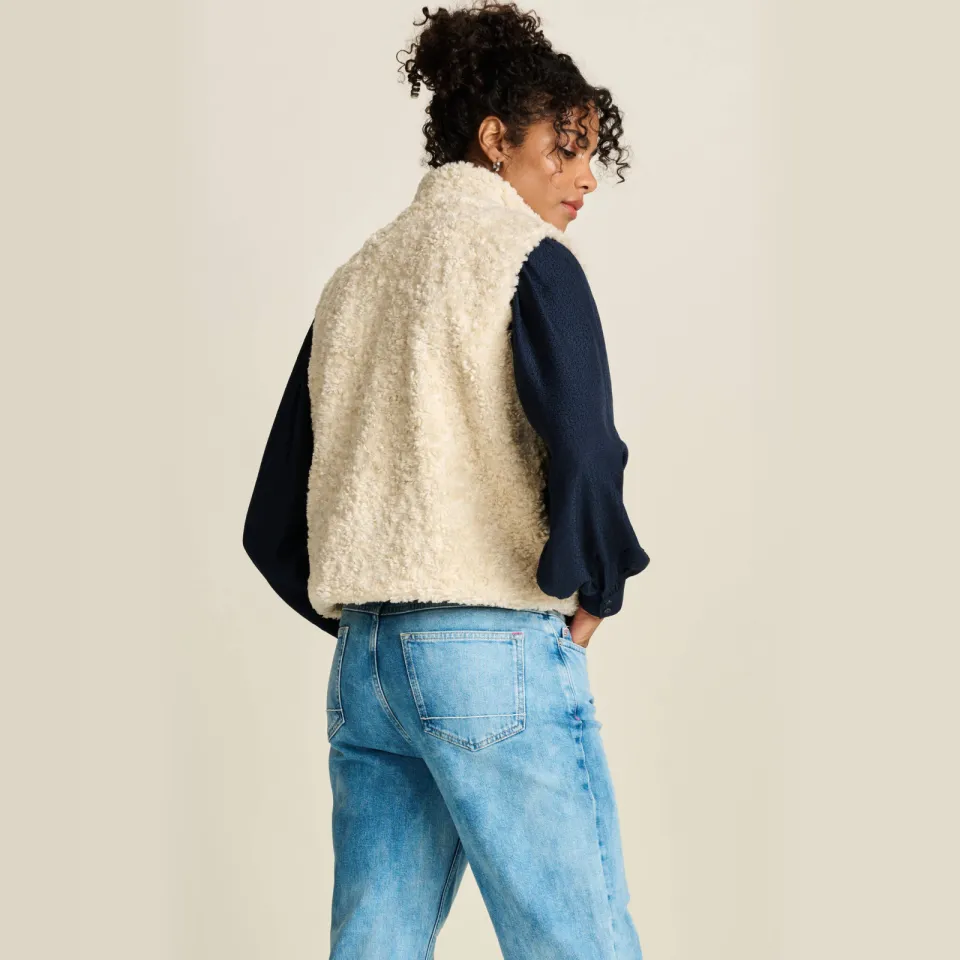 POM Amsterdam gilet ecru, foto 4