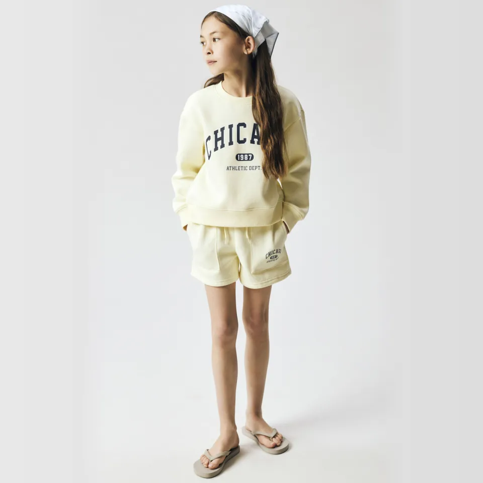NAME IT regular sweatshort lichtgeel, foto 4
