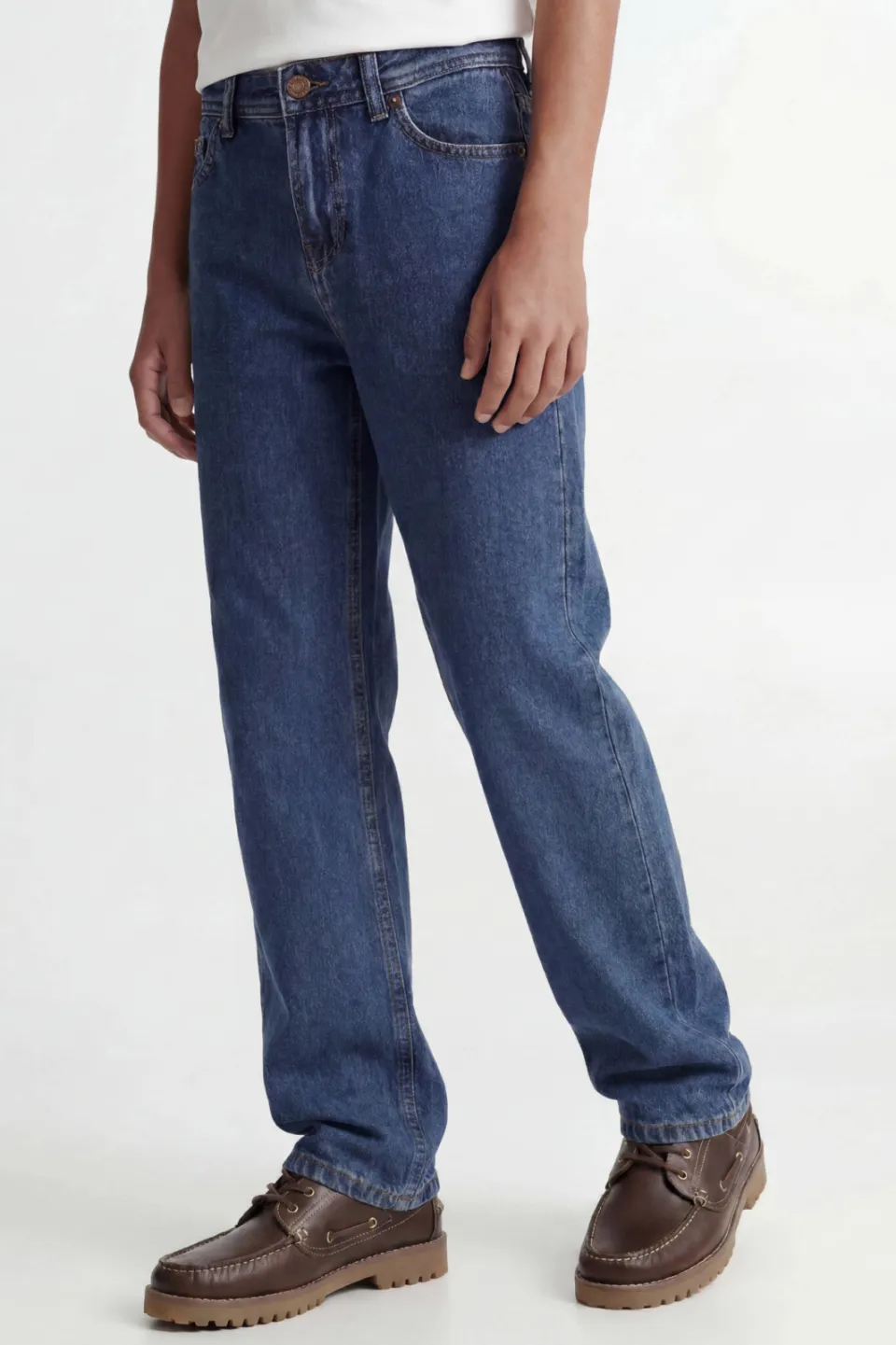 Jack & Jones JUNIOR loose fit jeans JJICHRIS blue denim, foto 4