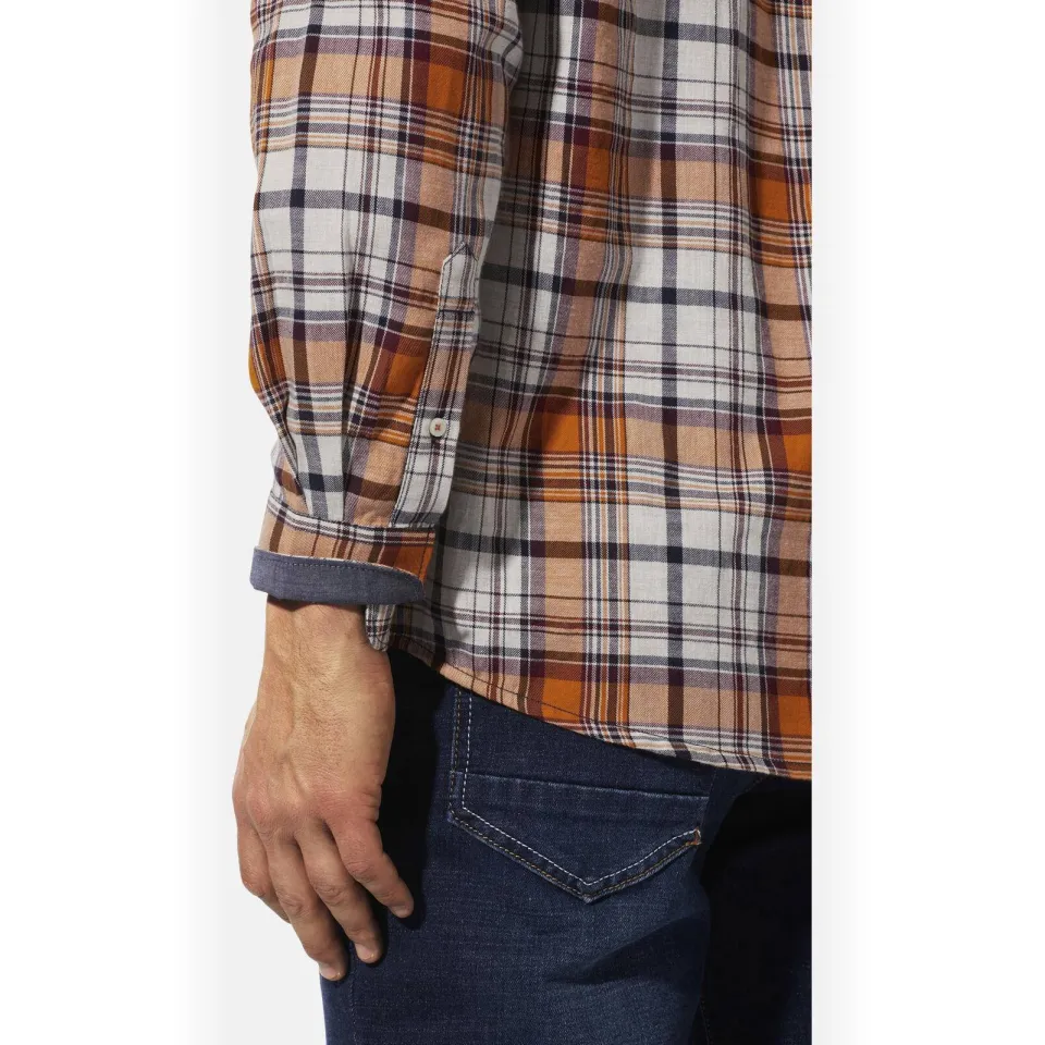 Babista regular fit geruite overhemd Plus Size - oranje, foto 6