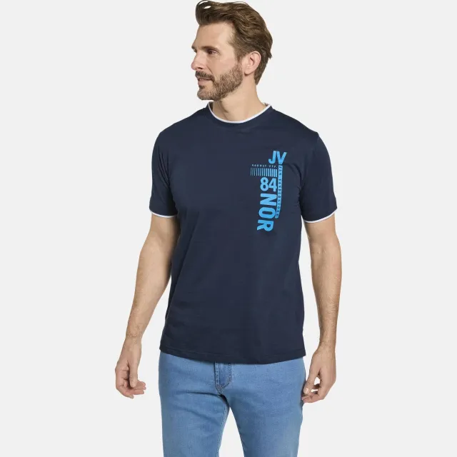 Jan Vanderstorm FLEMMING t-shirt donkerblauw