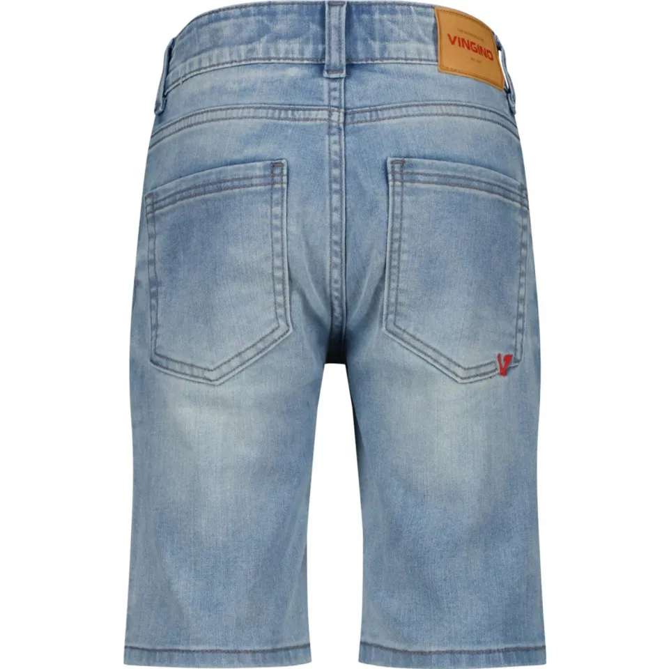 Vingino Charlie icon jeansshort lichtblauw light indigo, foto 3
