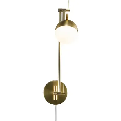 Nordlux Wandlamp Contina Geborsteld Messing 1xg9 Goud
