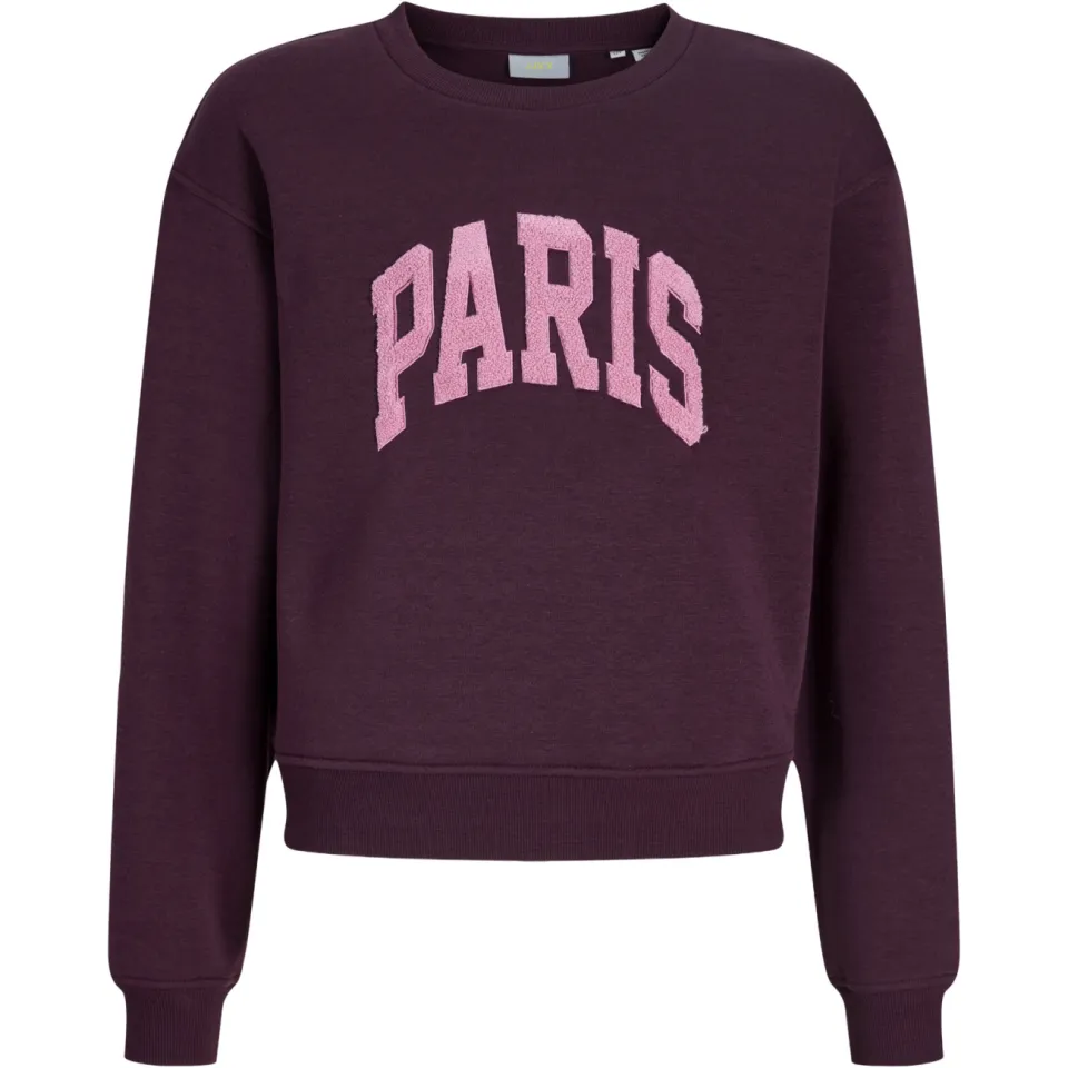 JJXX GIRL sweater met tekst - donkerrood, foto 3