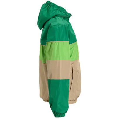 Orange Stars colourblock sporty jacket jas groen, foto 3