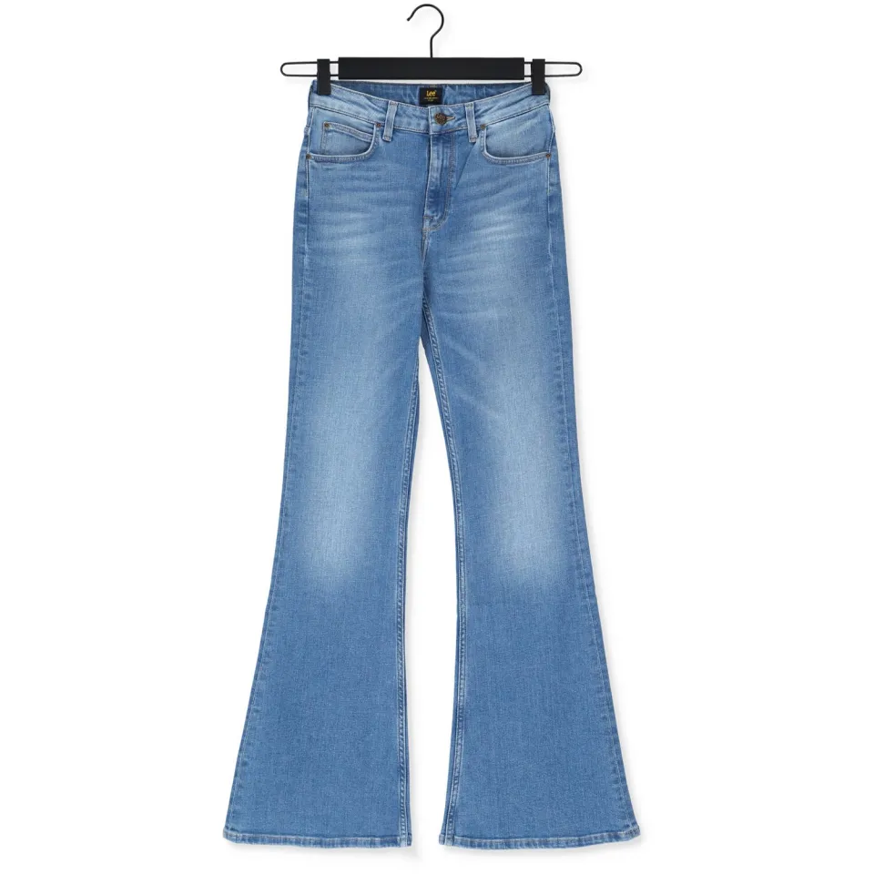 Lee high waist flared jeans Breese light blue denim, foto 2