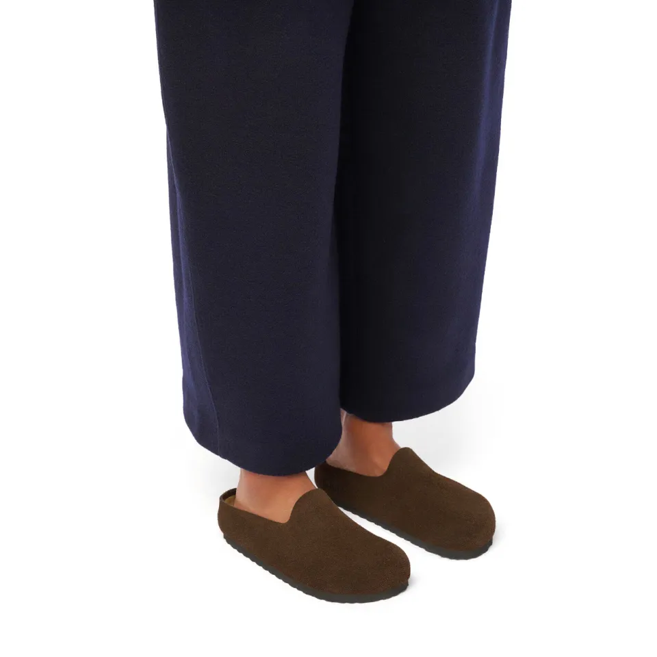 Birkenstock Amsterdam Wrapped carafe Suede Unisex bruin, foto 5