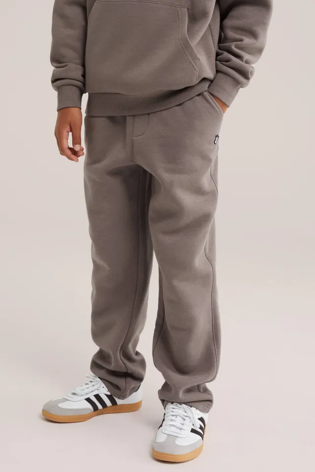 WE Fashion tapered joggingbroek bruin, foto 3