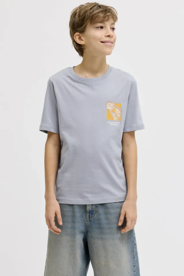 Jack & Jones T-shirt met printopdruk grijsblauw, foto 4