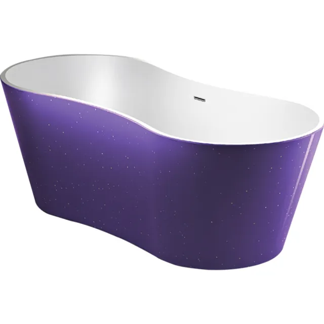 Best Design Purplecub vrijstaand bad paars