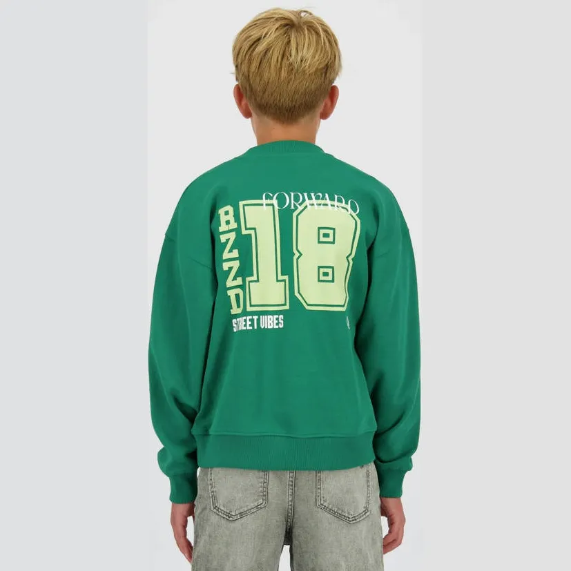 Raizzed sweater met backprint groen, foto 6