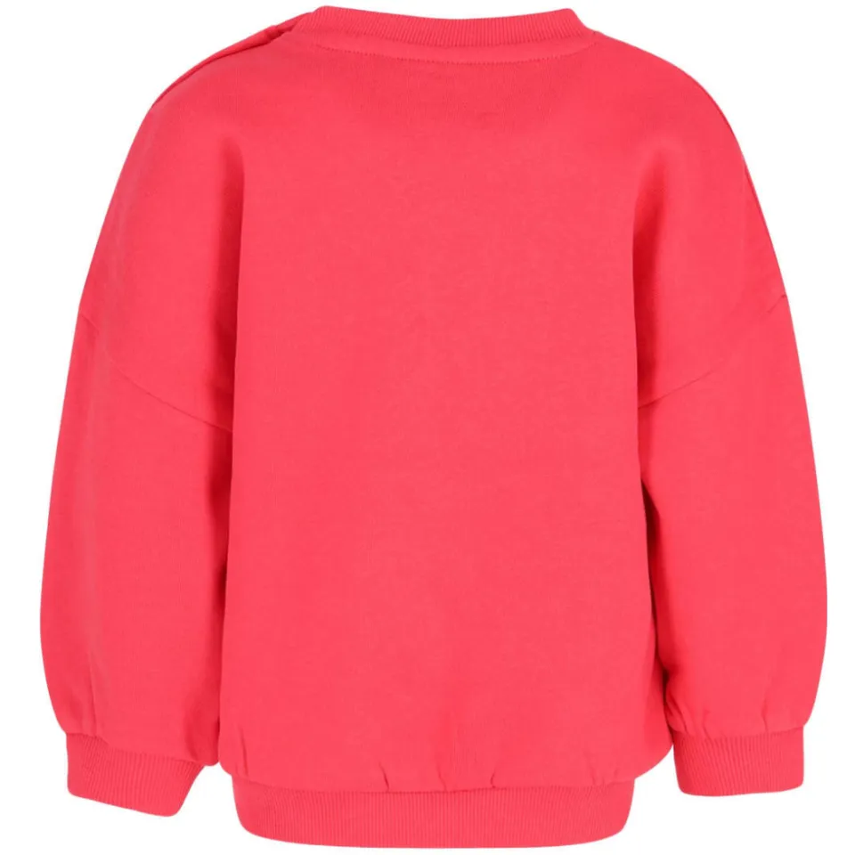 B.Nosy aansluitende sweater met print - koraalrood, foto 3