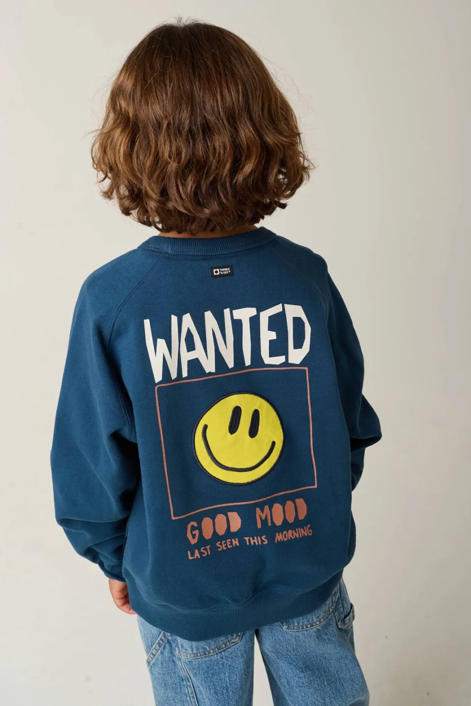 Tumble 'n Dry oversized sweater met backprint - donkerblauw, foto 4