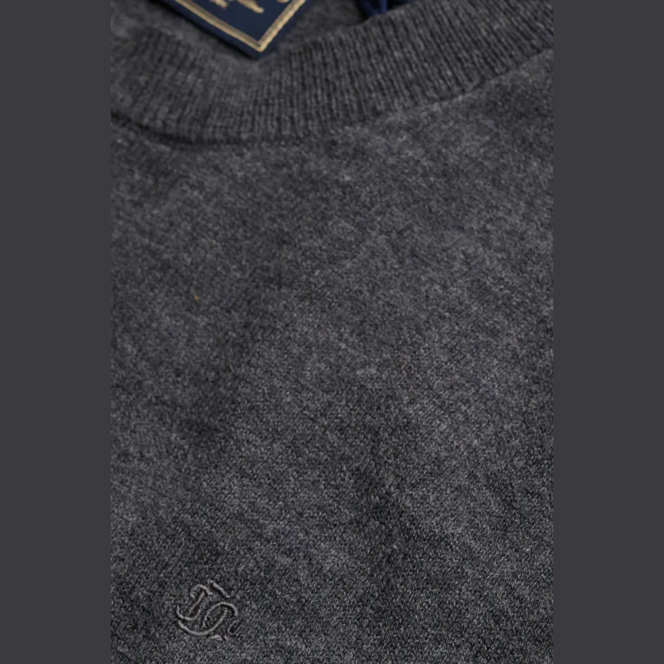 Superdry regular fit gebreide trui met wol - iron grey marl, foto 6