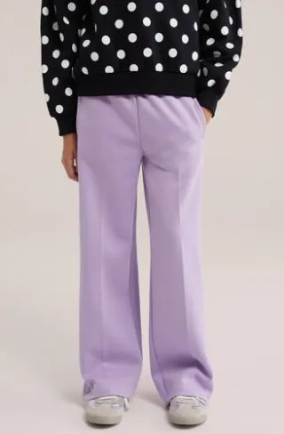WE Fashion Molly Straight joggingbroek lila, foto 3