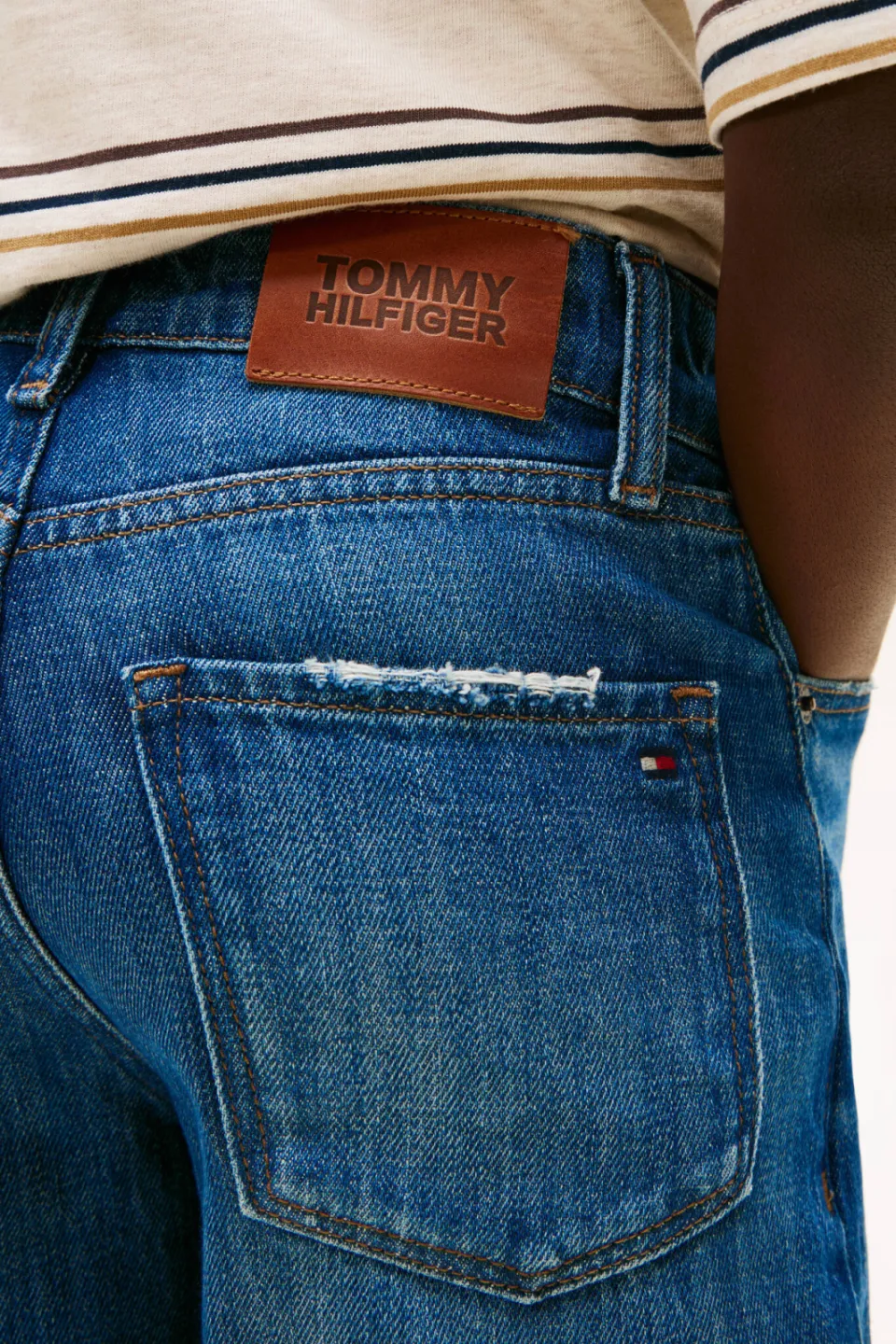 Tommy Hilfiger baggy jeans dark blue denim, foto 4