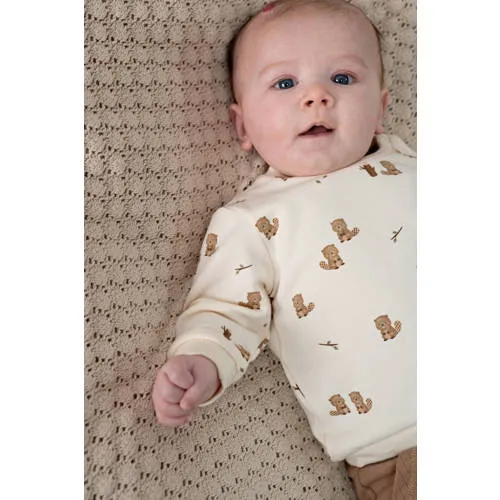 Feetje sweater Tiny Timber Tales - ecru, foto 5