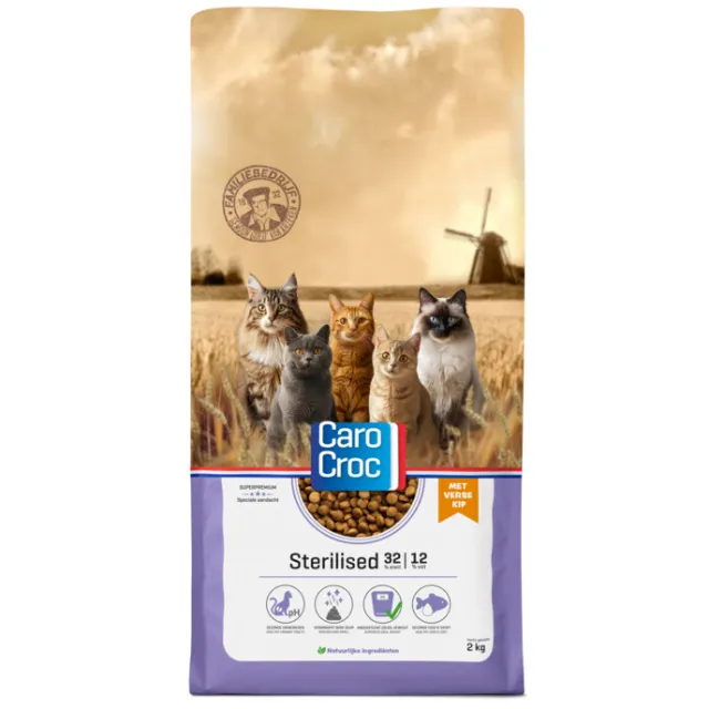 CaroCroc Sterilised kattenvoer droog