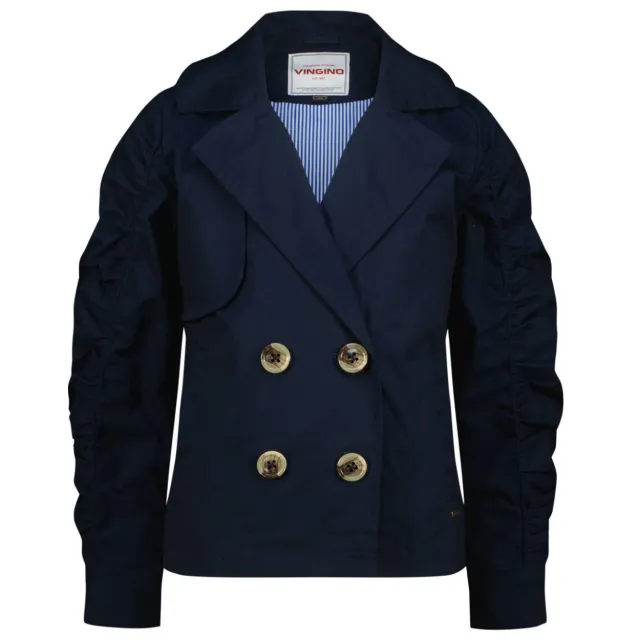 Vingino trenchcoat donkerblauw