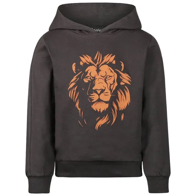 Koko Noko rechtvallende hoodie met print - grijs, foto 2
