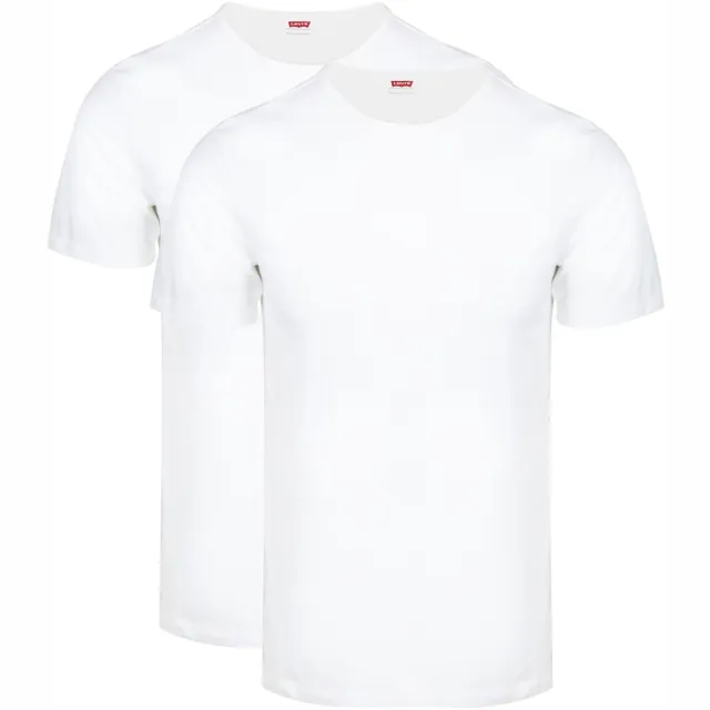 Levi's T-shirt Levis T-shirt Solid Crew Wit 2Pack