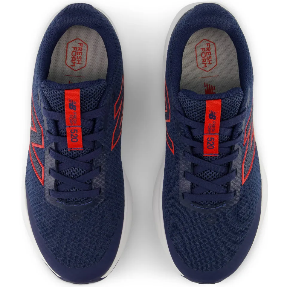 New Balance 520 hardloopschoenen - donkerblauw/rood, foto 3