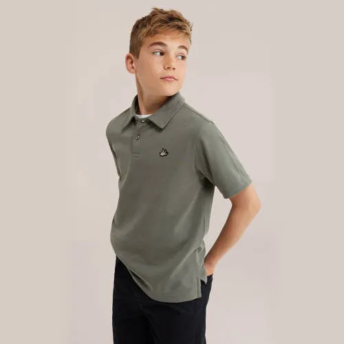 WE Fashion polo olijfgroen, foto 2