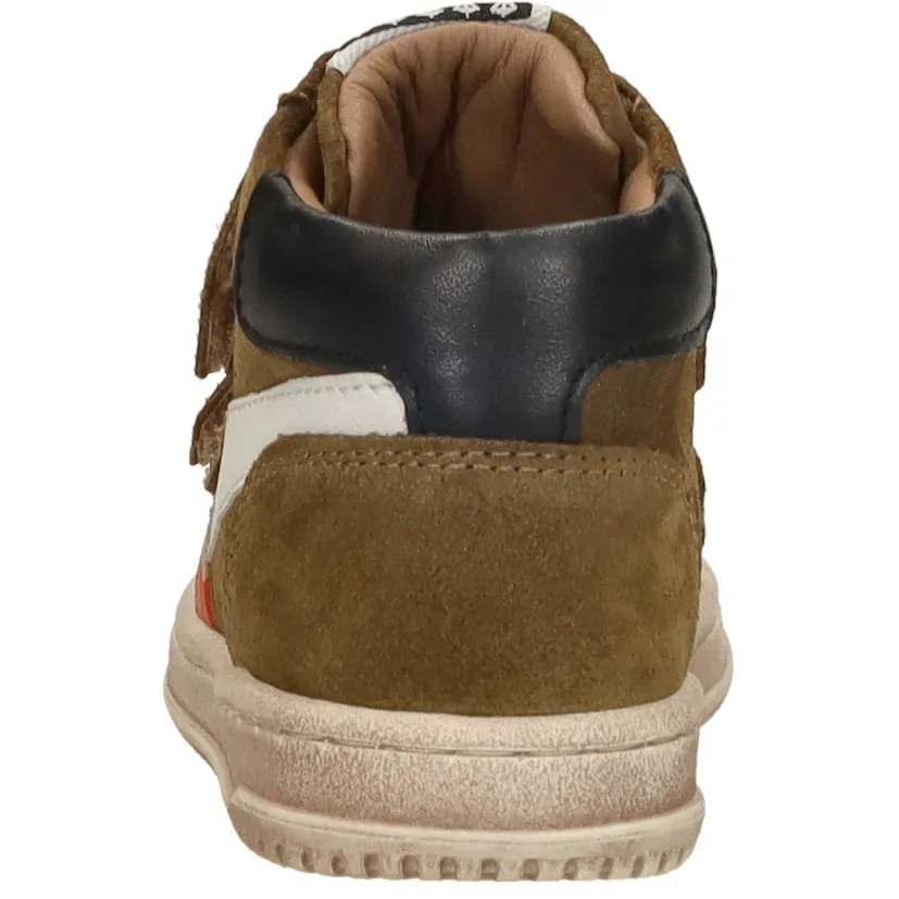 Develab Klittenband Hoog hoge sneakers cognac, foto 4