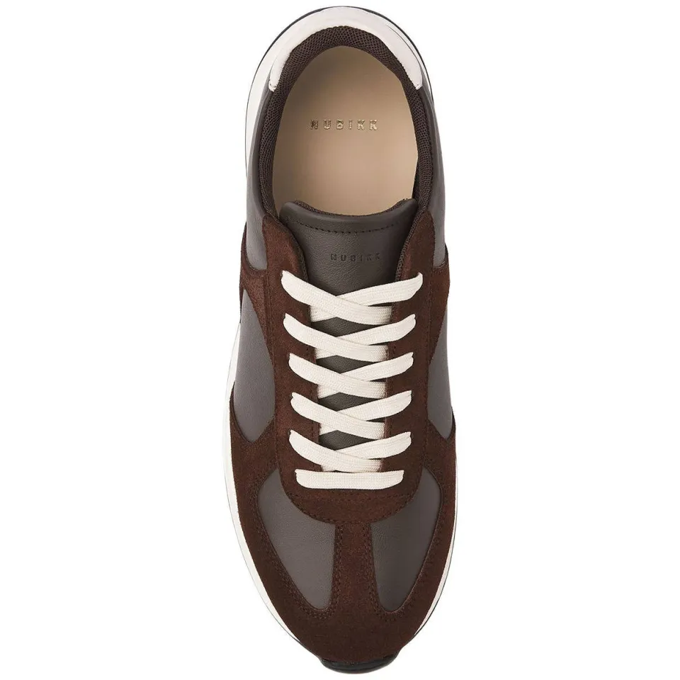 Nubikk suède sneakers - donkerbruin, foto 6