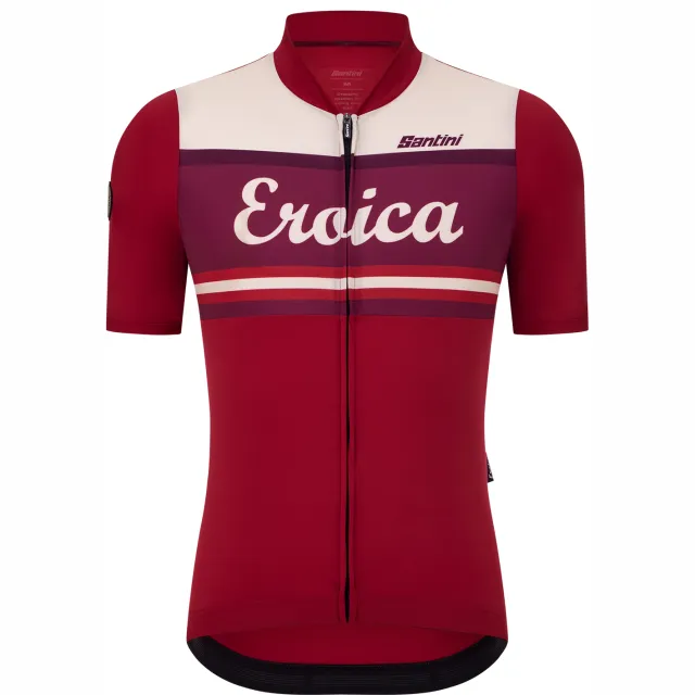 Santini Fietsshirt met korte mouwen Eroica Orcia Rood
