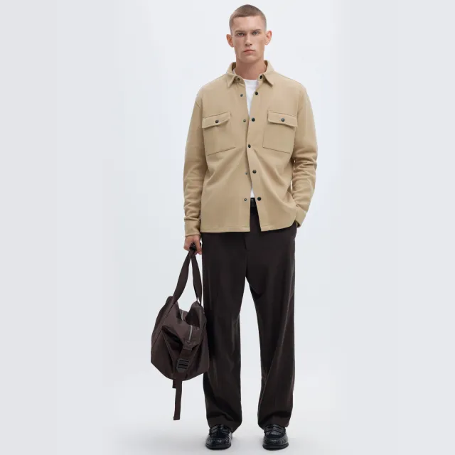 Selected overshirt camel