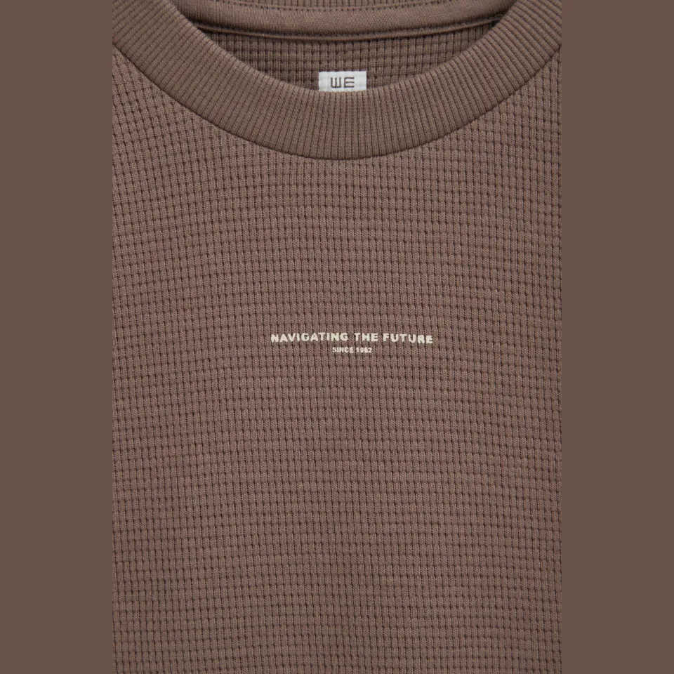 WE Fashion sweater met backprint - taupe, foto 7