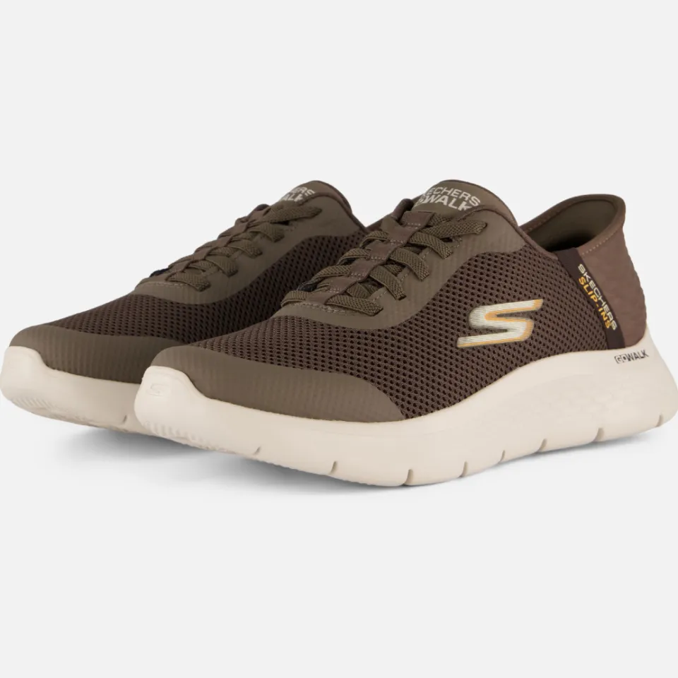 Skechers Slip-ins Go Walk Flex instappers cognac, foto 4