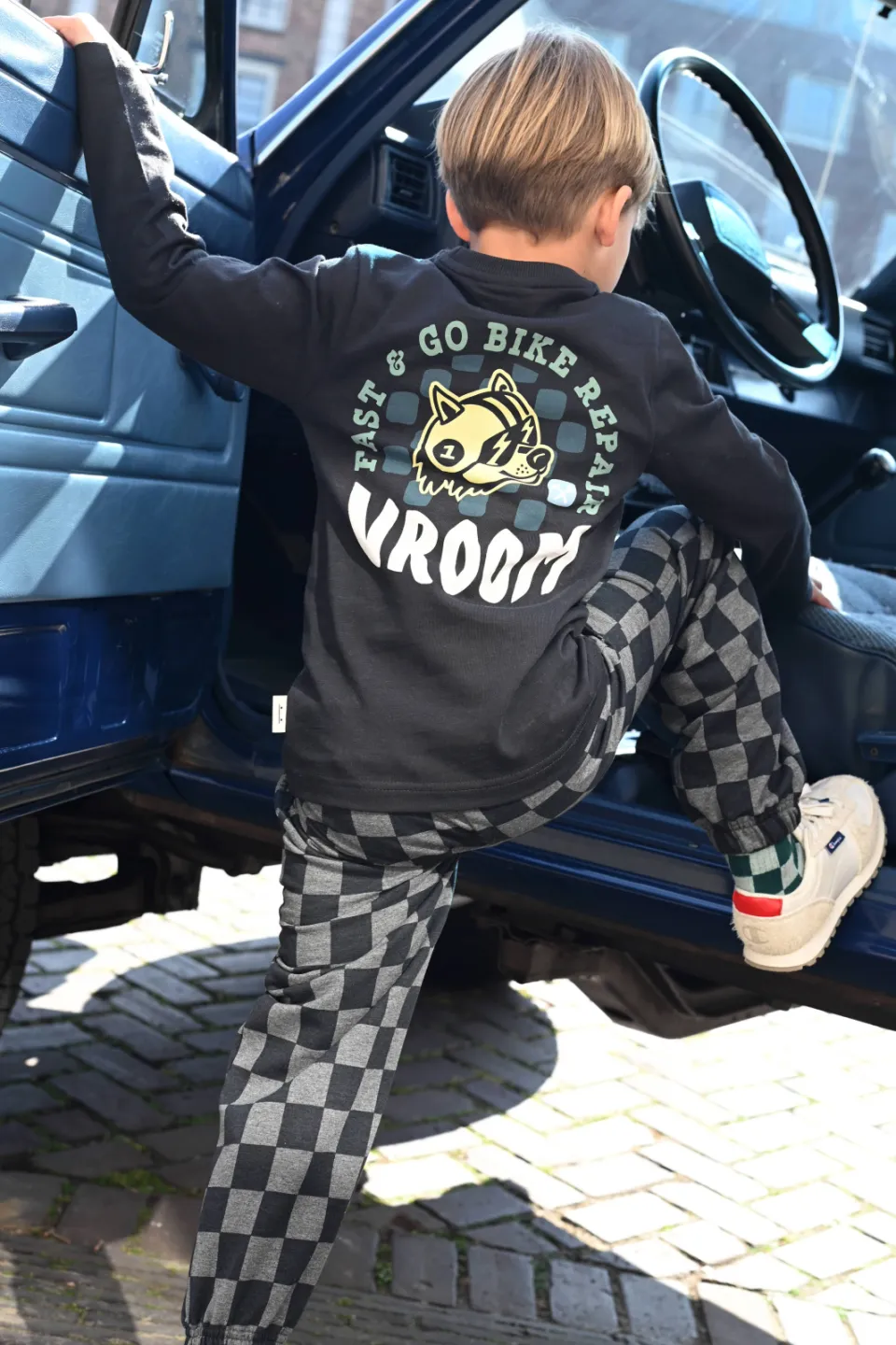 Sturdy geruite joggingbroek grijs, foto 5
