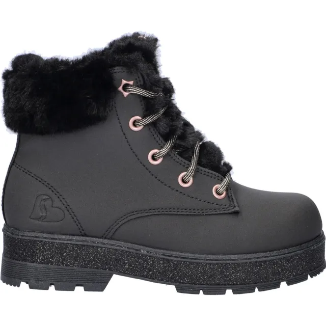 Skechers gevoerde veterboots zwart