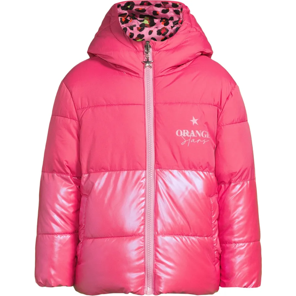 Orange Stars Isa reversible jas roze, foto 2