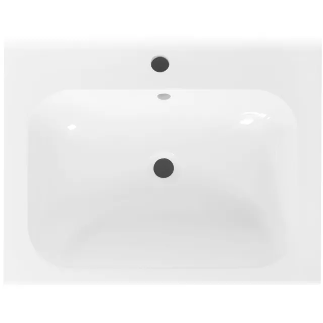 Best Design Wastafel Best Design tbv Splash Meubels 60cm Met Kraangat Glans Wit