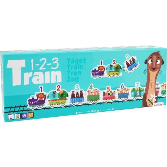 Barbo Toys Dieren puzzel trein -123 Barbotoys (5870)