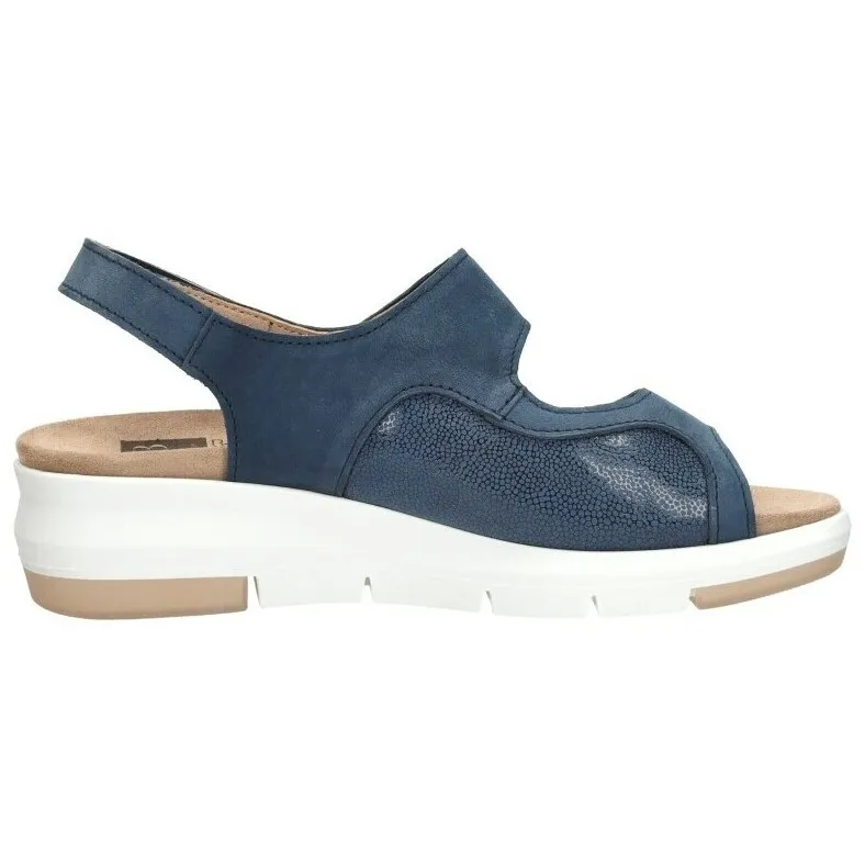 Sub55 Comfort Collection Maira sandalen wit Licht blauw