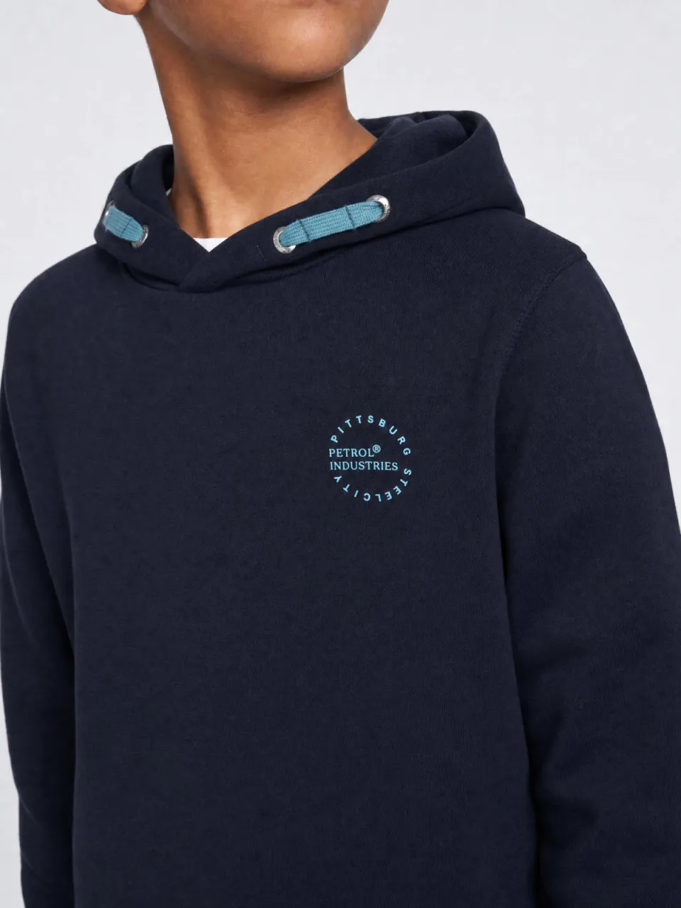 Petrol Industries rechtvallende hoodie met logo - donkerblauw, foto 6